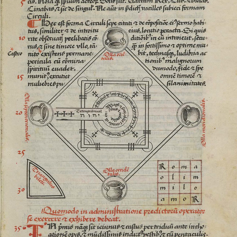 Immagine di un grimorio medievale